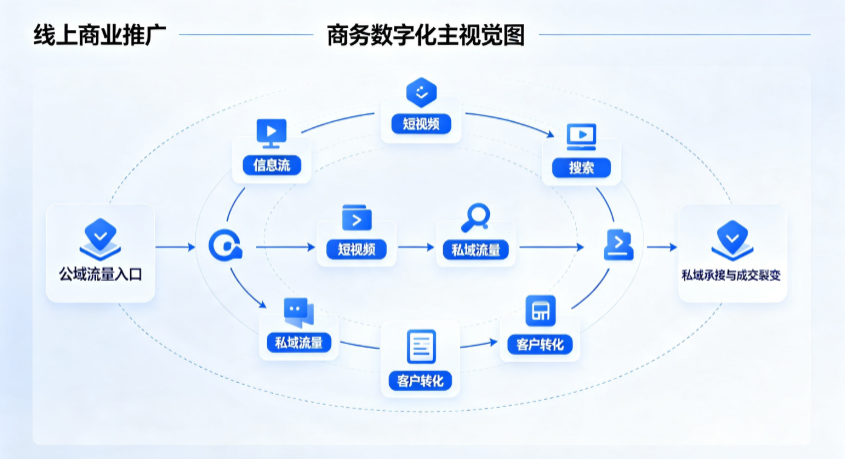 汉寿县线上商业推广怎么做？全域流量闭环搭建与低成本转化实战指南